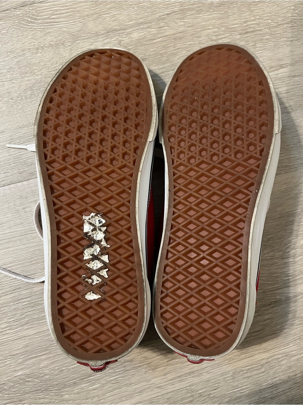 Vans Old Skool Red Canvas Sneakers - Picture 5 of 6